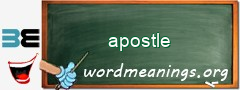 WordMeaning blackboard for apostle